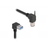 Cable USB DeLOCK 80481 conector macho Type-A de 90° a conector macho Type-B 1 m negro