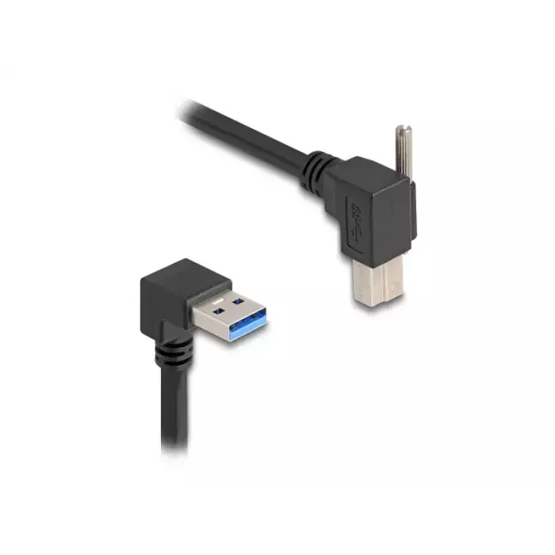 Cable USB DeLOCK 80481 conector macho Type-A de 90° a conector macho Type-B 1 m negro