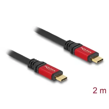Cable USB DeLOCK 80091 Type-C conector macho a conector macho 5 Gbit/s 2 m PD 3.0 100 W