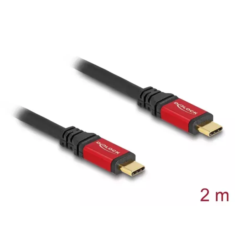 Cable USB DeLOCK 80091 Type-C conector macho a conector macho 5 Gbit/s 2 m PD 3.0 100 W
