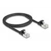 Cable de red DeLOCK 81163 RJ-45 Cat6a 1 m negro