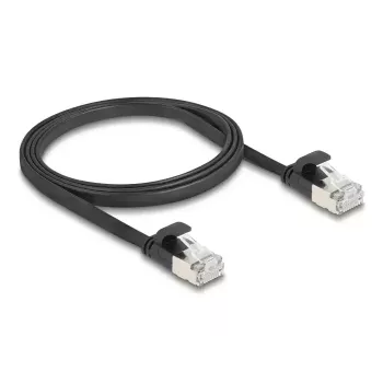 Cable de red DeLOCK 81163 RJ-45 Cat6a 1 m negro