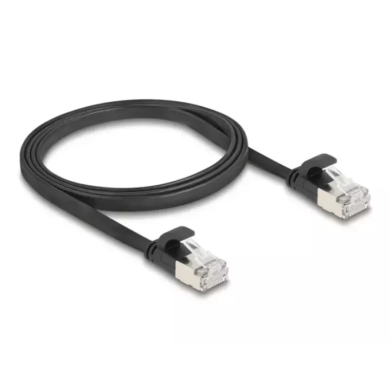 Cable de red DeLOCK 81163 RJ-45 Cat6a 1 m negro
