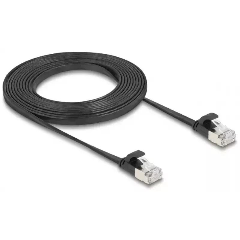 Cable de red DeLOCK 81166 RJ-45 Cat6a 3 m negro