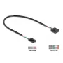Cable USB interno DELOCK 83025 — USB 2.0 de 4 pines a 10 pines, 0,03 m, negro