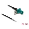Cable coaxial DELOCK 90725, conector FAKRA Z – 0,2 m, 1,13/0,2