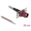 Cable coaxial DELOCK 90729 RG-316/U 0,2 m con conector FAKRA-D, marrón