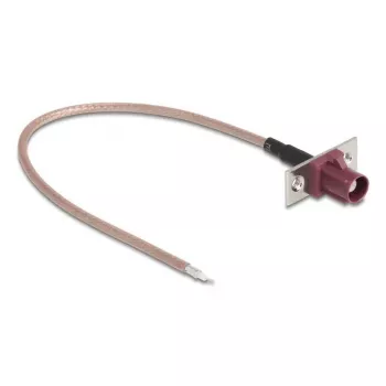 Cable coaxial DELOCK 90729 RG-316/U 0,2 m con conector FAKRA-D, marrón