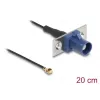 Cable coaxial DELOCK 90731, FAKRA C a I-PEX MHF1, 0,2 m, 1,13 mm, negro/azul