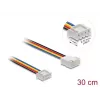 DeLOCK 90868 Cable alargador de ventilador PWM 4 pines JST, macho a hembra, longitud del conector 7 mm, 30 cm