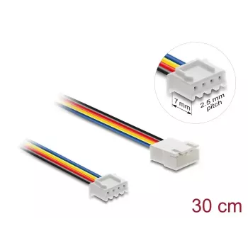 Extensión de cable DELOCK 90868 para sistemas de refrigeración de ordenador, funda de PVC, 1,3 mm de diámetro, multicolor