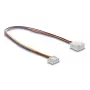 DeLOCK 90868 Cable alargador de ventilador PWM 4 pines JST, macho a hembra, longitud del conector 7 mm, 30 cm