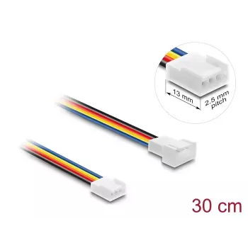 Extensión de cable DELOCK 90871 para sistemas de refrigeración de ordenador, PVC, 1,3 mm de diámetro, multicolor
