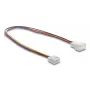 DeLOCK 90871 Cable alargador de ventilador PWM 4 pines, macho a hembra, longitud del conector 13 mm, 30 cm