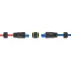 Adaptador de acoplamiento DELOCK conector hembra RJ45 a conector hembra RJ45 con rosca M23, Cat.6a/Cat.7, IP68, negro