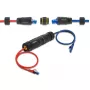 Adaptador de acoplamiento DELOCK conector hembra RJ45 a conector hembra RJ45 con rosca M23, Cat.6a/Cat.7, IP68, negro