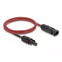 Cable DELOCK 90973 DL4 solar 6 mm² 1 m rojo/negro conector macho a conector hembra 1000 V DC