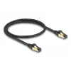 Cable de red DeLOCK RJ45 Cat.6A conector macho a conector macho S/FTP 0,5 m negro