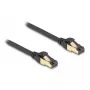 Cable de red DeLOCK RJ45 Cat.6A conector macho a conector macho S/FTP 0,5 m negro