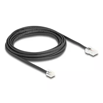 DeLOCK 88038 cable de teléfono 5 m negro RJ-45 RJ-11