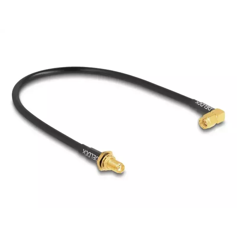 Cable coaxial DeLOCK 12110 0,3 m SMA negro