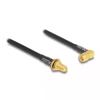 Cable coaxial DeLOCK 12110 0,3 m SMA negro