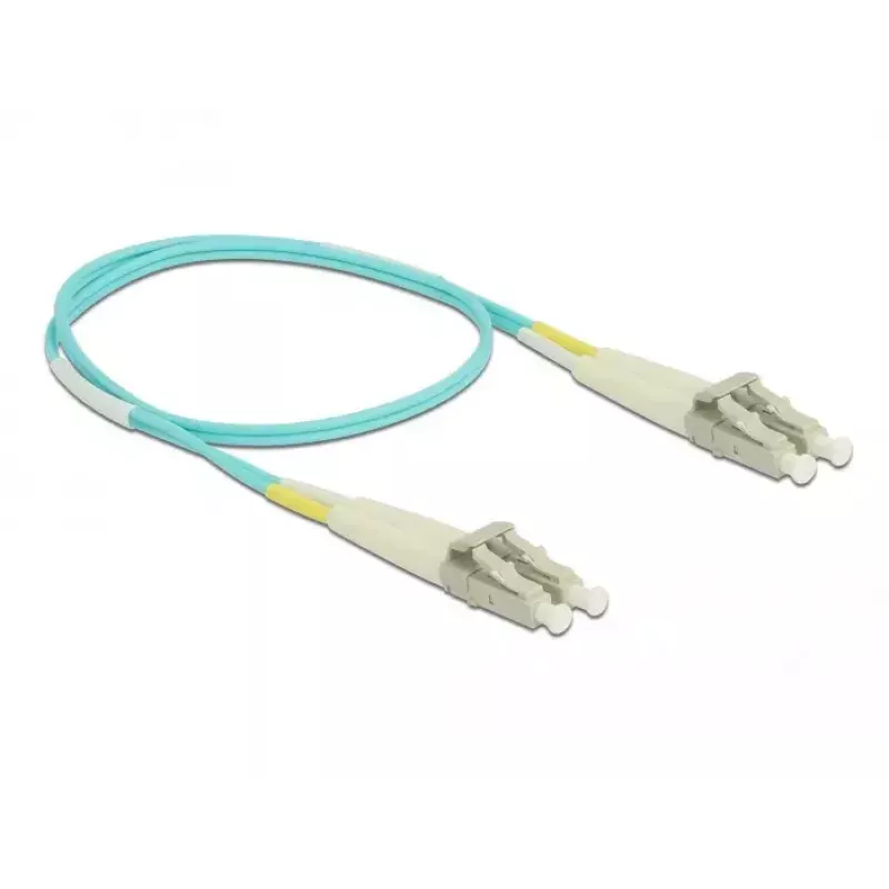 Cable de fibra óptica DeLOCK LC a LC multimodo OM3 0,5 m