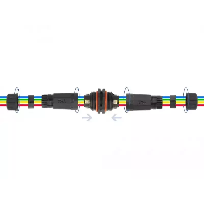 Conector de cable eléctrico DELOCK 86914 recto 85–260V negro 25×114 mm 1 unidad
