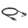 Cable de alimentación DeLOCK 85398 negro 1,5 m USB C 5,5 x 2,1 mm