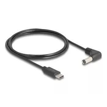 Cable de alimentación DeLOCK 85398 negro 1,5 m USB C 5,5 x 2,1 mm