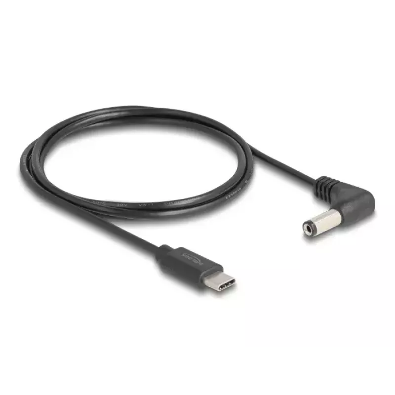 Cable de alimentación DeLOCK 85398 negro 1,5 m USB C 5,5 x 2,1 mm