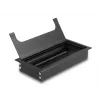 Pasacables DELOCK 66856 para escritorio, negro, 80×160×28 mm, 1 ud.