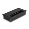 Pasacables DELOCK 66856 para escritorio, negro, 80×160×28 mm, 1 ud.