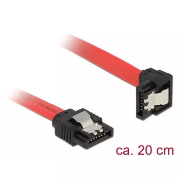 Cable SATA DeLOCK 83977 0,2 m negro rojo