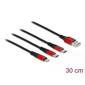 Cable de carga USB 3 en 1 DeLOCK 86708