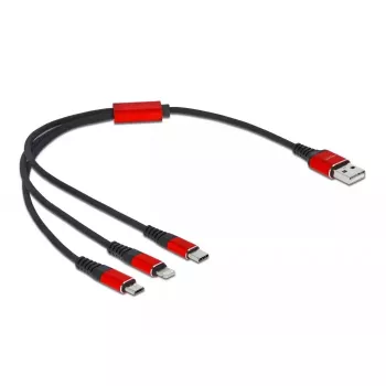 Cable de carga USB 3 en 1 DeLOCK 86708