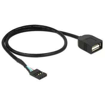 Cable USB DeLOCK 83825 USB 2.0 0,4 m negro