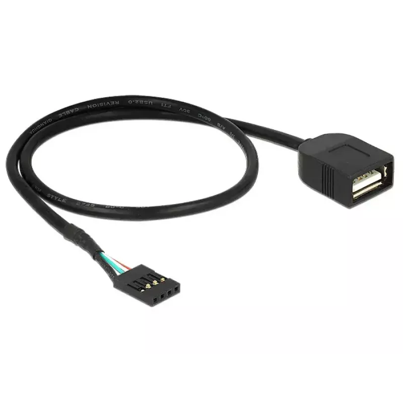 Cable USB DeLOCK 83825 USB 2.0 0,4 m negro