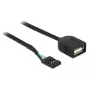 Cable USB DeLOCK 83825 USB 2.0 0,4 m negro