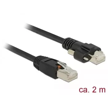 Cable de red DeLOCK 85668 RJ-45 Cat6 2 m negro