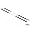 Bridas DeLOCK 18811 acero negro 400 mm 10 uds.