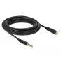 Cable de audio DeLOCK 85799 5 m 4,4 mm negro