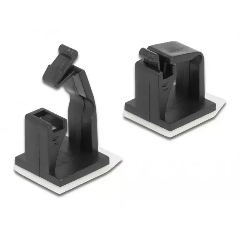 Soporte para cables DeLOCK 60247 autoadhesivo negro 10 uds.