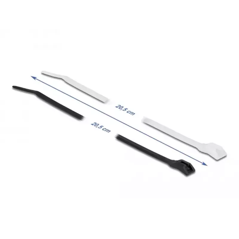 Brida de cable con entrada paralela DeLOCK 19471 L 205 x An 2,5 mm 100 uds.