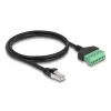 DeLOCK cable RJ45 Cat.6 conector macho a adaptador de regleta de bornes 1 m 2 piezas