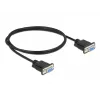 Cable serie DeLOCK RS-232 D-Sub 9 conector hembra a conector hembra null modem 87278