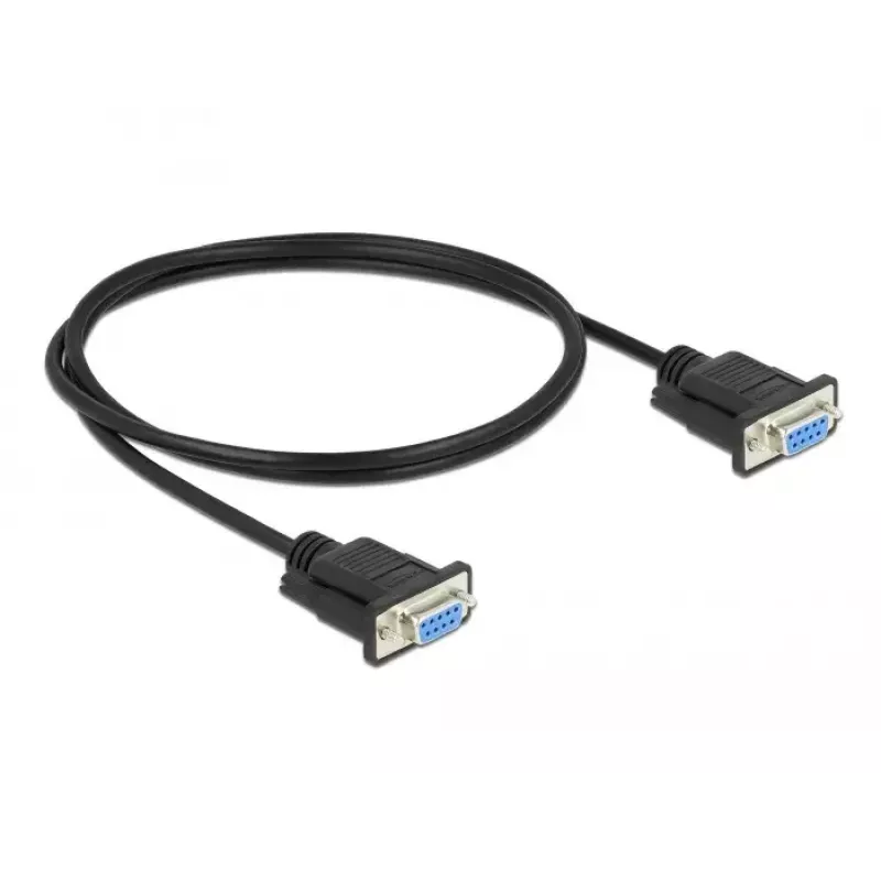 Cable serie DeLOCK RS-232 D-Sub 9 conector hembra a conector hembra null modem 87278