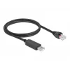 Cable de conexión serie DeLOCK 64160 USB Type-A a RJ45 1 m negro