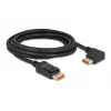 Cable DisplayPort DeLOCK 87048 8K 60Hz 3 m conector macho a conector macho en ángulo de 90° hacia la izquierda