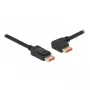 Cable DisplayPort DeLOCK 87048 8K 60Hz 3 m conector macho a conector macho en ángulo de 90° hacia la izquierda